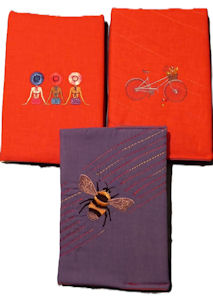 Embroidered Book Covers