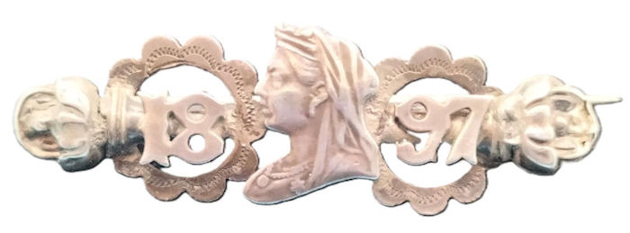 Queen Victoria 1897 Jubilee Brooch Hallmarked