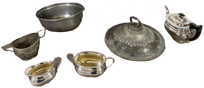 Silver Plate Bowls etc