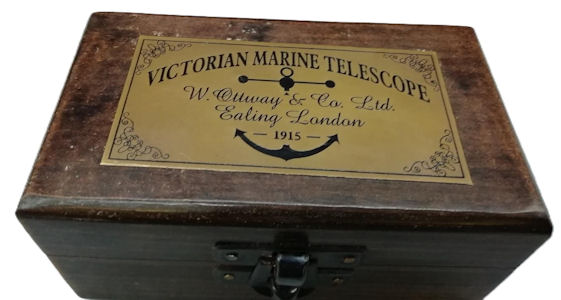 Victorian style marine telescope